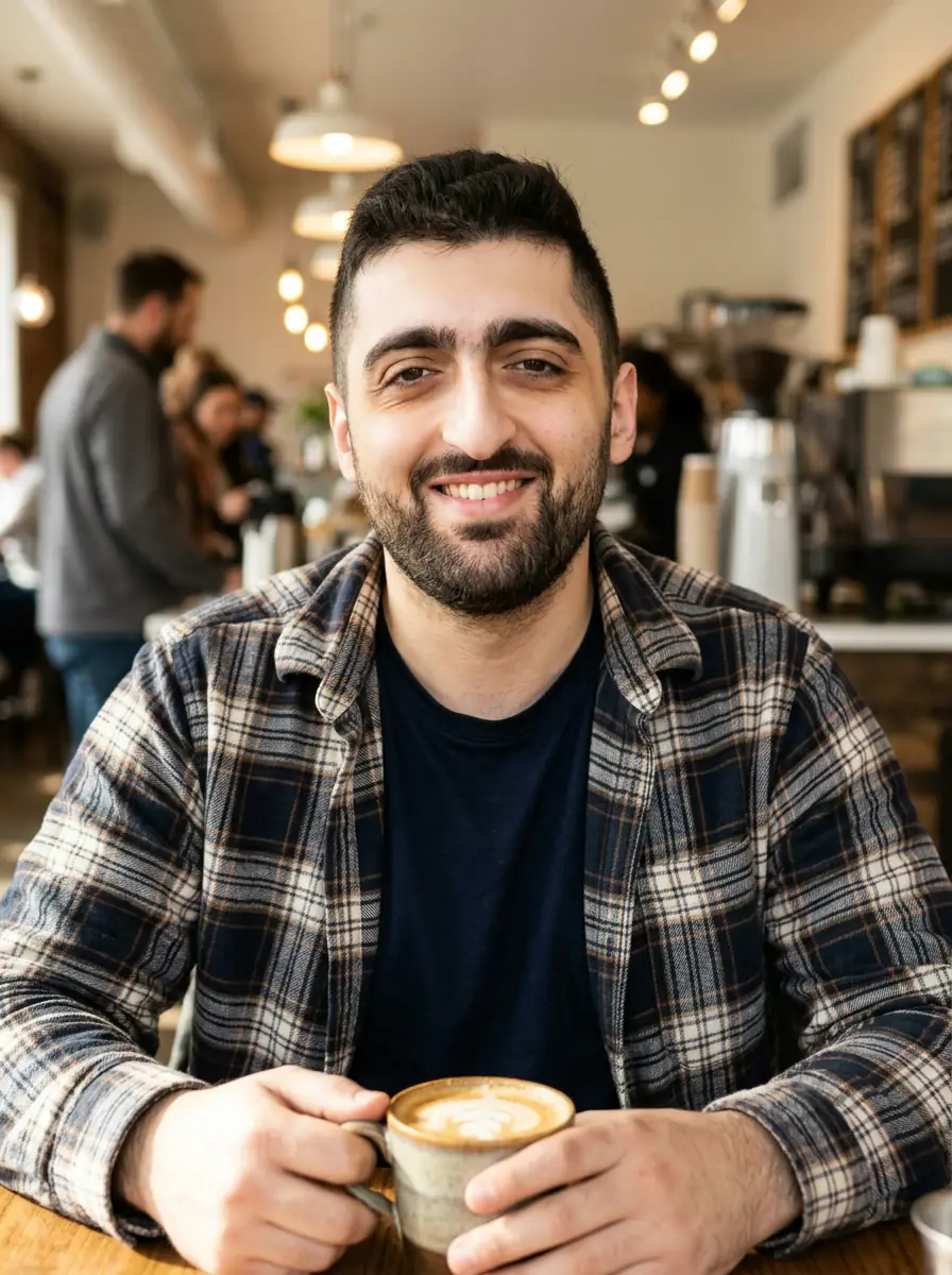 coffee-shop dating photo background 2 — natural lifestyle