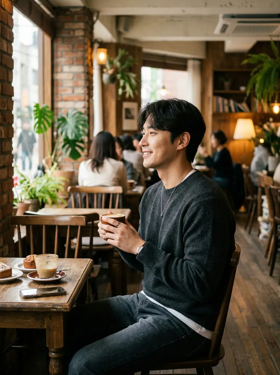 coffee-shop dating photo background 4 — natural lifestyle