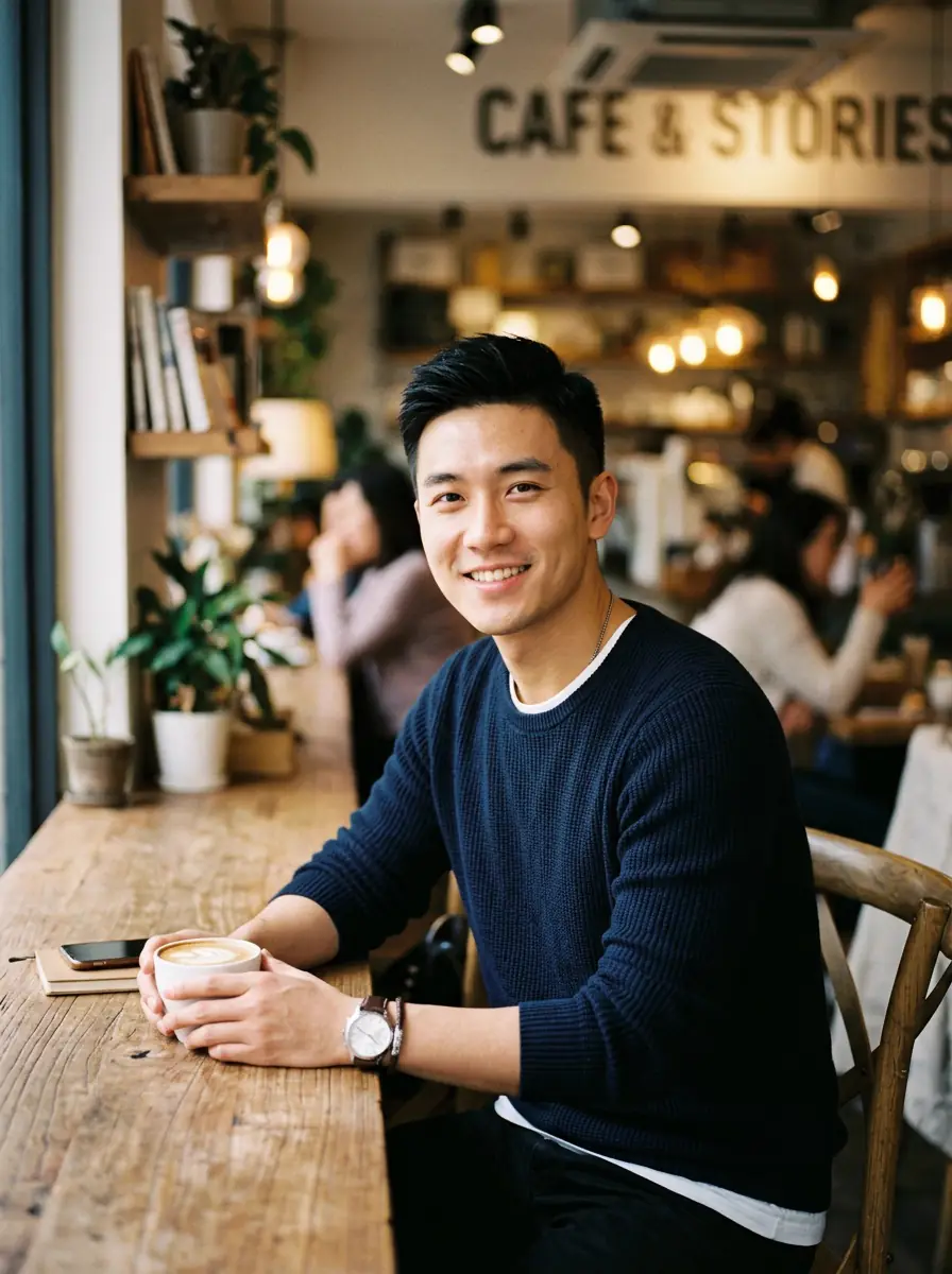 coffee-shop dating photo background 7 — natural lifestyle