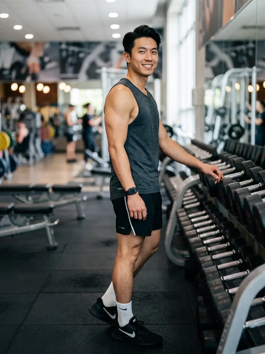 gym dating photo background 2 — natural lifestyle