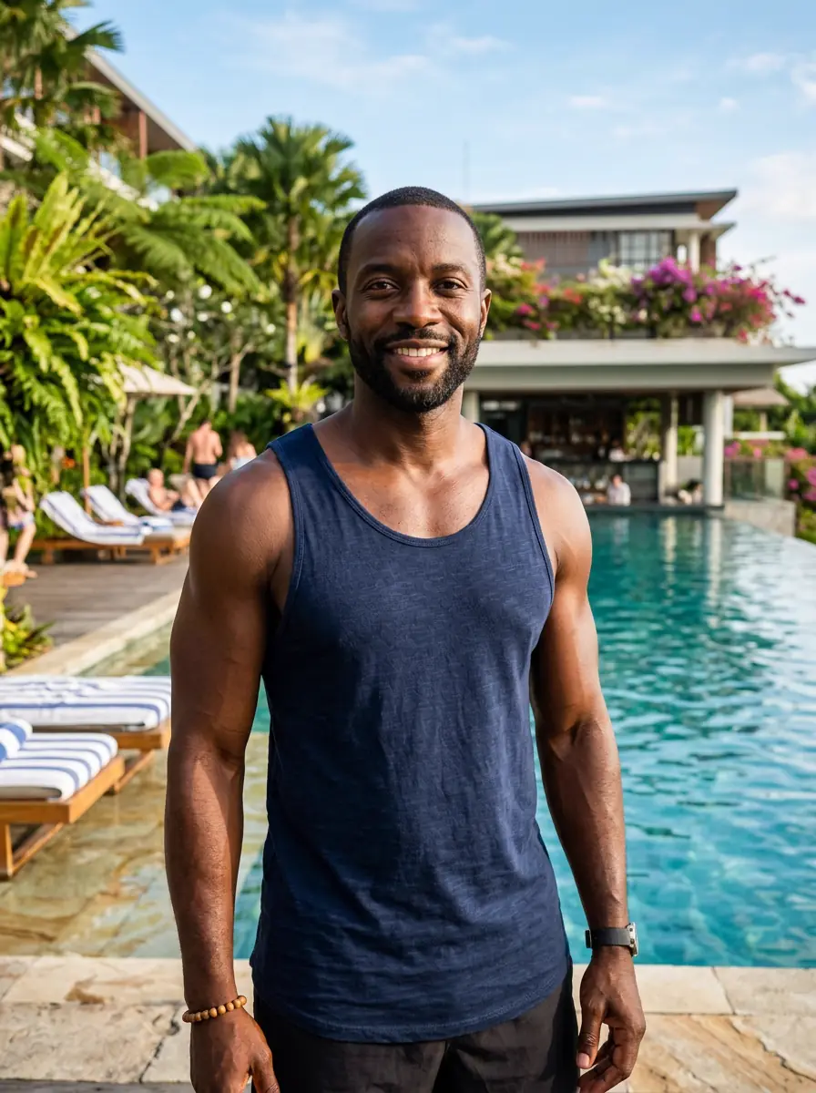 pool-resort dating photo background 1 — natural lifestyle