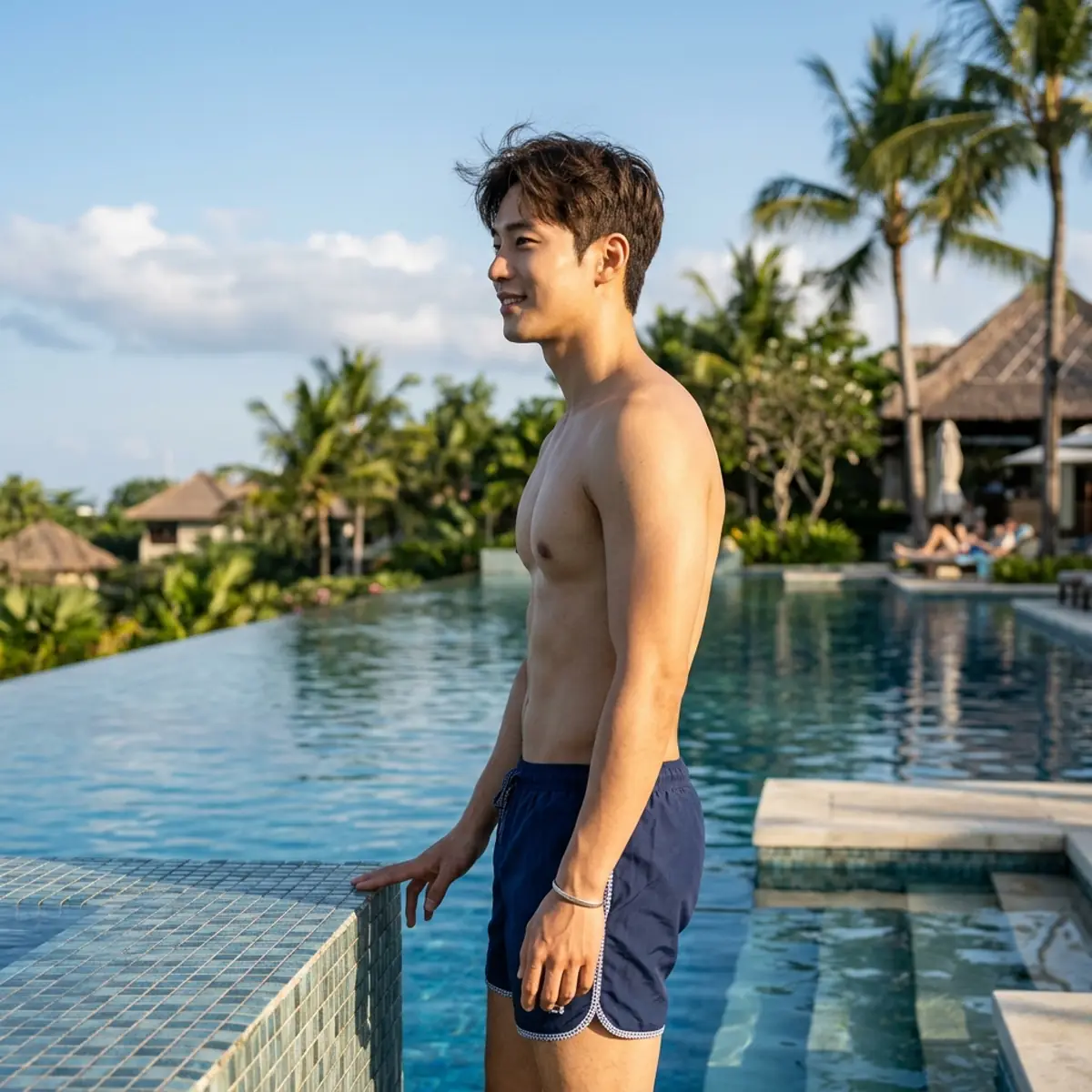 pool-resort dating photo background 2 — natural lifestyle