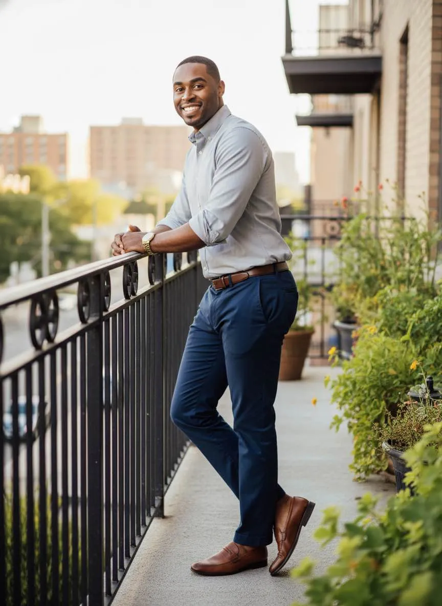 Dating app photo - authentic AI optimization result