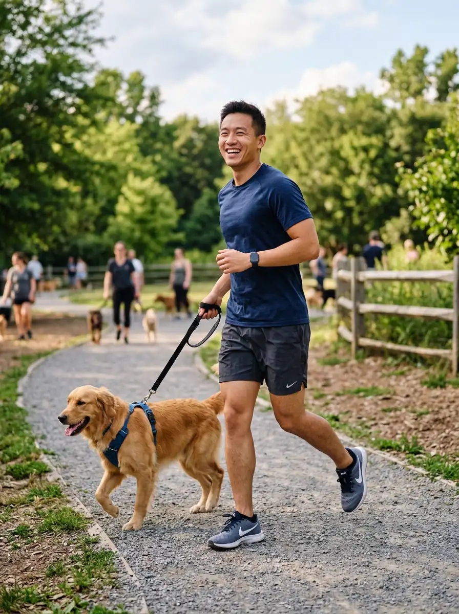 dog-park dating photo background 3 — natural lifestyle