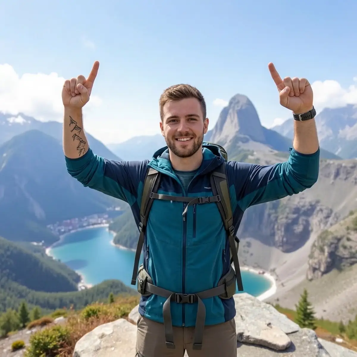 mountain-hiking dating photo background 2 — natural lifestyle