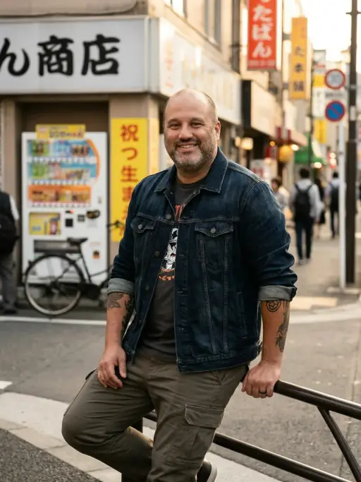 Casual AI dating profile photo example